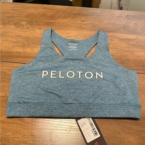 Peloton Heathered teal Sports Bra